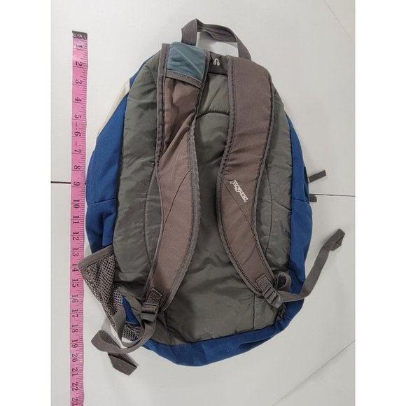 Jansport Blue White Multi Pockets 18x10 Laptop Cushion Soft‎ Clean - Picture 6 of 9